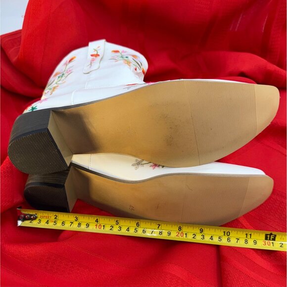 Floral Embroidered Western Cowboy Booties European size 45 - Picture 11 of 12